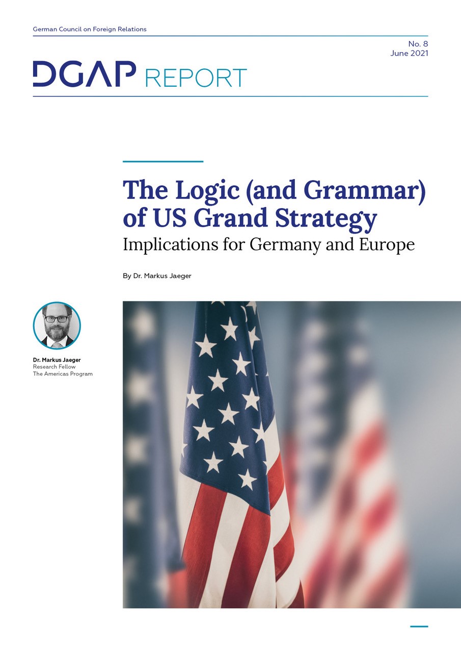 Screen shot of cover page of the PDF version of DGAP Report No. 8