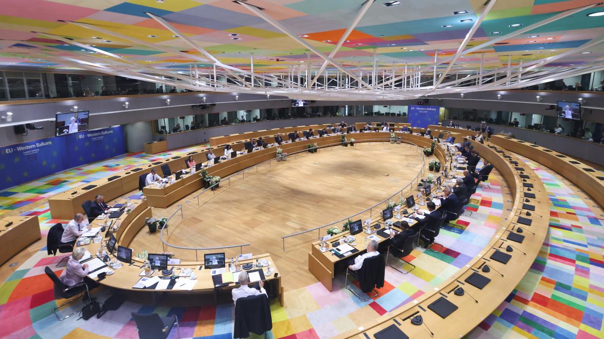 Photo of the EU-Western Balkans leaders' meeting in June 2022