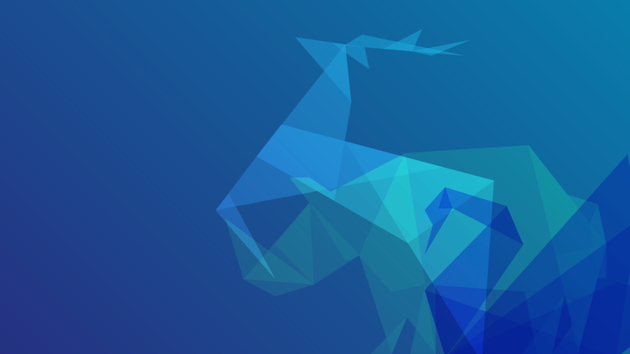 Visual Multiple Futures Report shows an abstract illustration of a reindeer, a rhino and a swan.