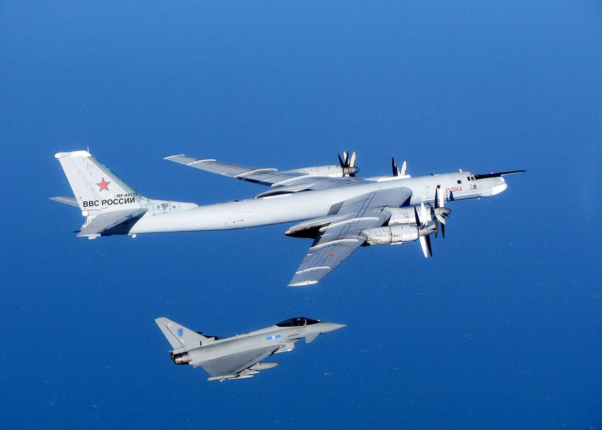 NATO jets scrambled to intercept Russian military aircraft as they neared Latvian airspace in 2015