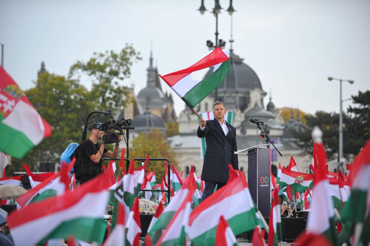 Memorial Of The 1956 Revolution, Held By Opposition Leader Peter Magyar