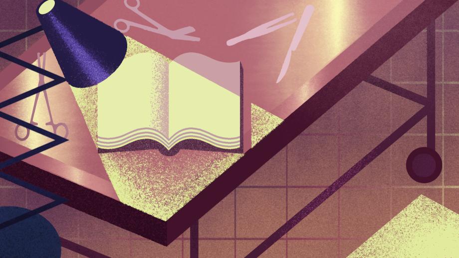 Bild: Illustration eines Buches auf einem Seziertisch