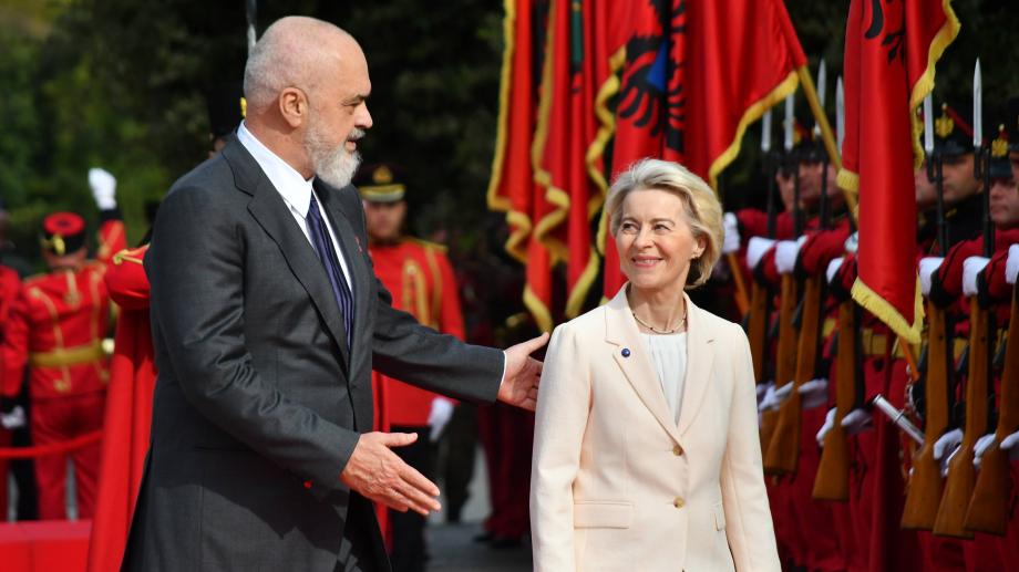 Ursula von der Leyen - Edi Rama meeting in Albania