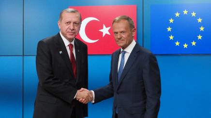 Mr Recep Tayyip ERDOGAN, Turkish President; Mr Donald TUSK, President of the European Council.