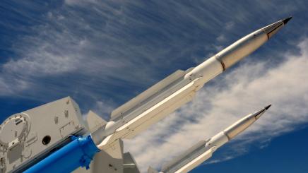 Nuclear warheads shot outside the National Museum of Nuclear Science and History in Albuquerque, New Mexico.