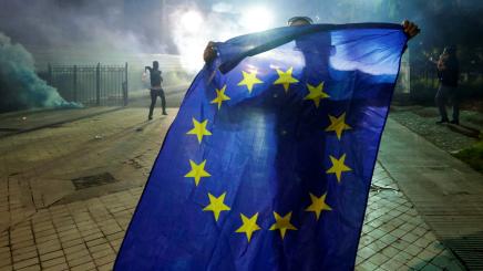 Albanien Anti-Regierungsproteste