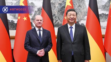 Olaf Scholz und Xi Jinping