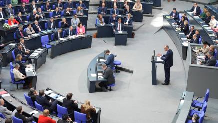 Friedrich Merz im deutschen Bundestag