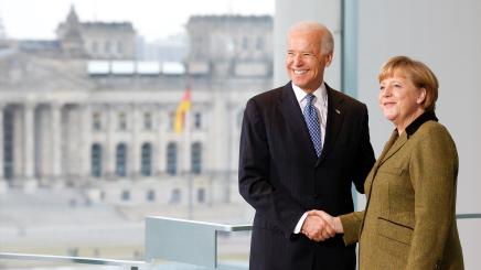 Bild: Angela Merkel und Joe Biden in Berlin
