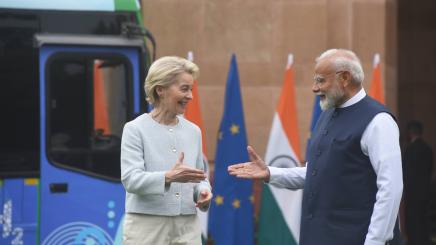 Ursula von der Leyen und Narendra Modi
