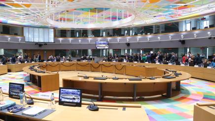 Photo of the Environment Council meeting room on March 16, 2023