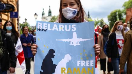 Solidarity March With Belarus People in Poland