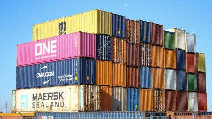 Photo of containers at Ennshafen