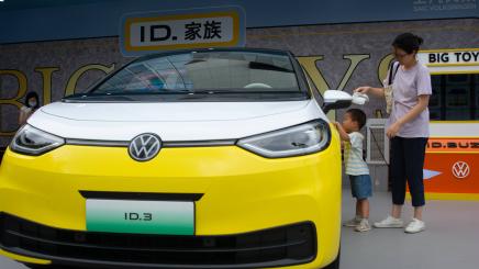 Cities Tour Of New ID. Buzz Of Saic Volkswagen In Shanghai