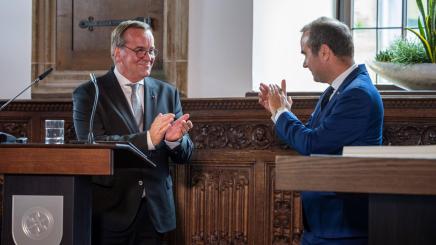 German Defense Minister Pistorius and French Defense Minister Lecornu in Osnabrück on July 24, 2025