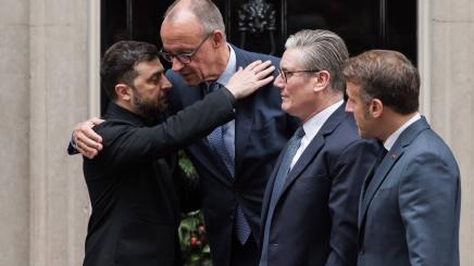 Selenskyj, Starmer, Merz, Macron, Dezember 2025