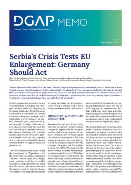 Memo No.47, September 2025, 4pp