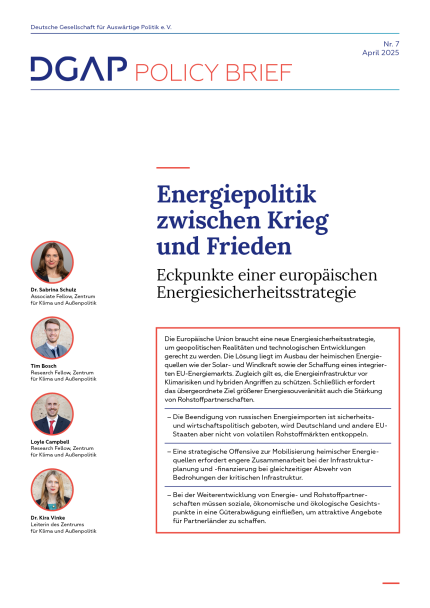 Cover_DGAP Policy Brief Nr. 7, April 2025, 10 S.