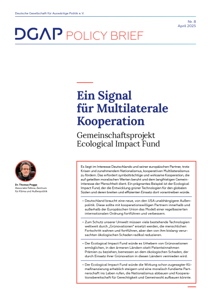 Cover_DGAP Policy Brief Nr.8, 11. April,8 S.